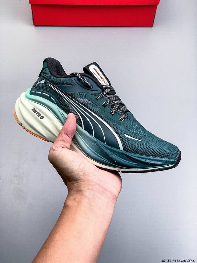 Pure Original Puma Deviate Nitro 3 Cushioned Training Running Shoes, Breathable,