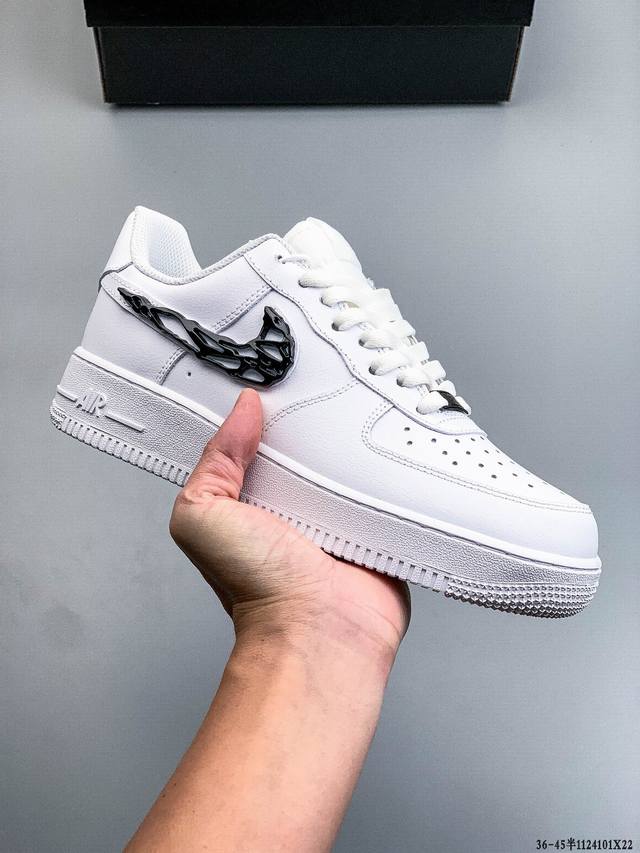 Authentic label on second-layer! Nike Air Force 1 Low, classic and versatile cas