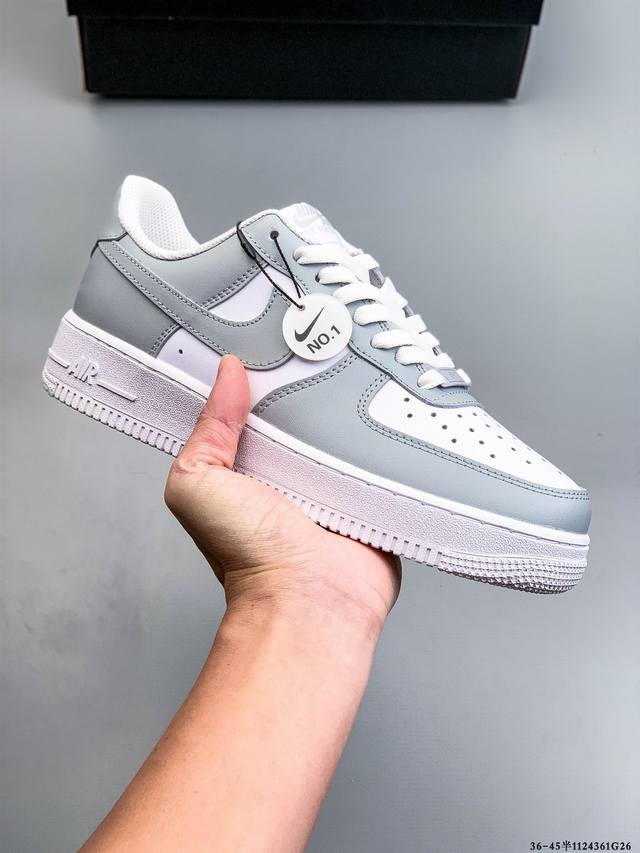 Authentic label on second-layer! Nike Air Force 1 Low, classic and versatile cas