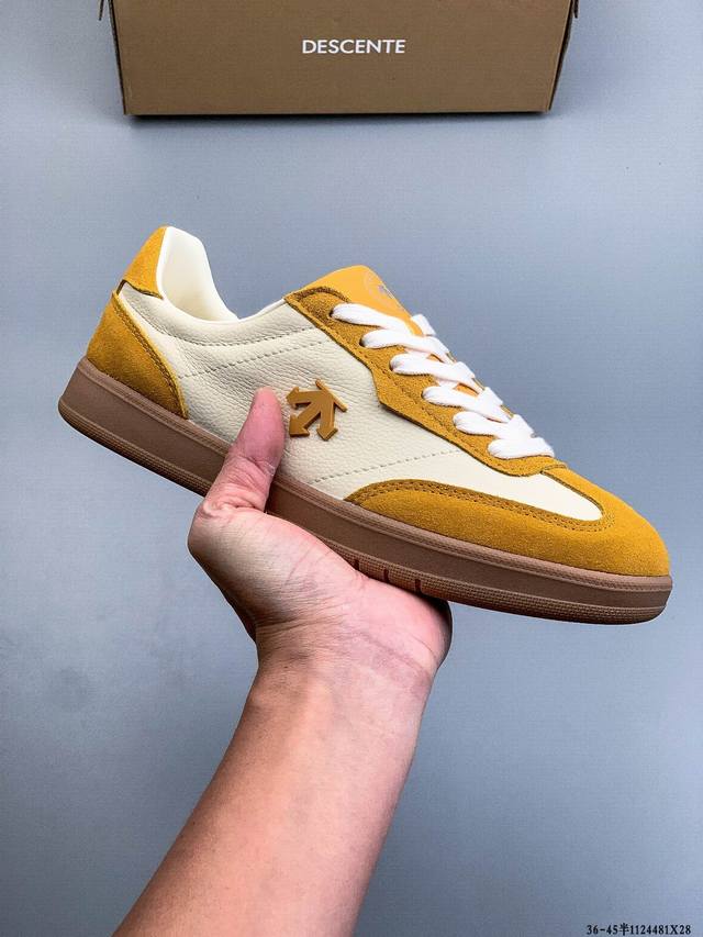 Company Grade! Descente Chron Court Sb Retro Lightweight Durable Low-Top Casual