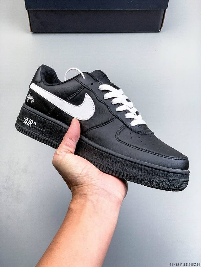 Authentic label on second-layer! Nike Air Force 1 Low, classic and versatile cas