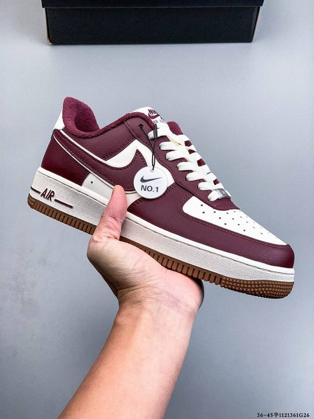 Authentic label on second-layer! Nike Air Force 1 Low, classic and versatile cas