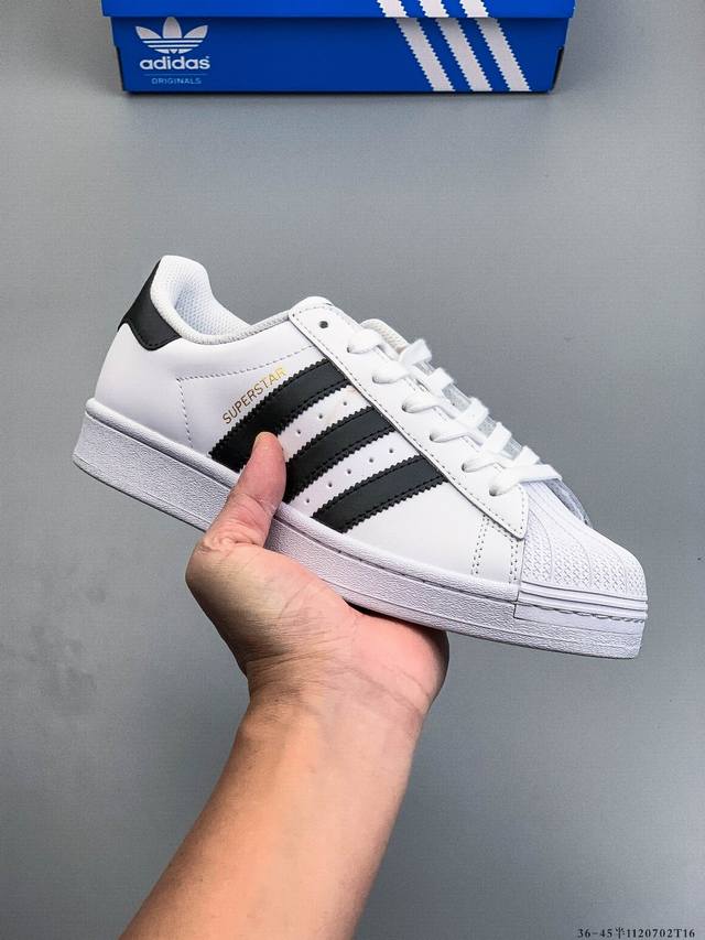 Company Grade! Adidas Superstar Shell Toe Classic Versatile Casual Sneakers 1 70
