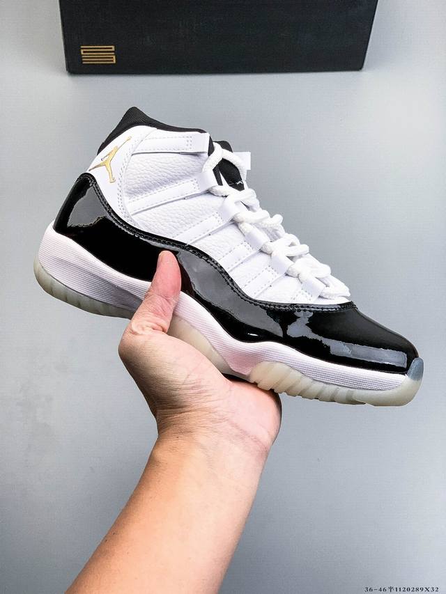 Company Grade! Air Jordan 11 Retro Concord AJ11 Michael Jordan Sports Culture Ba