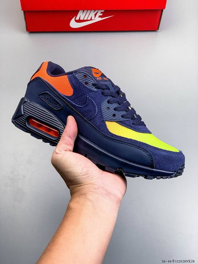 Company Grade! Nike Wmns Nike Air Max 90 Oreo Half-length Air Cushion Full Leath