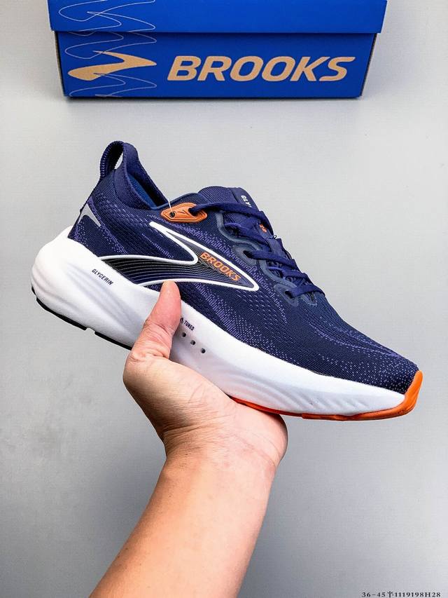 Company Grade! Brooks Glycerin 22 Running Shoes Men's Cushioned Marathon Nitrog