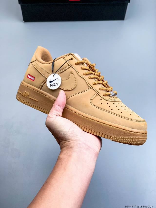 Company Grade! Nike Air Force 1 Low Classic Casual Sneakers 1118361G26 DDD