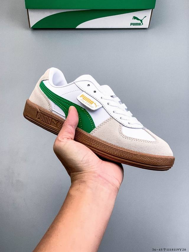 Puma Palermo Black and White Comfortable and Versatile Low-Top German Training S