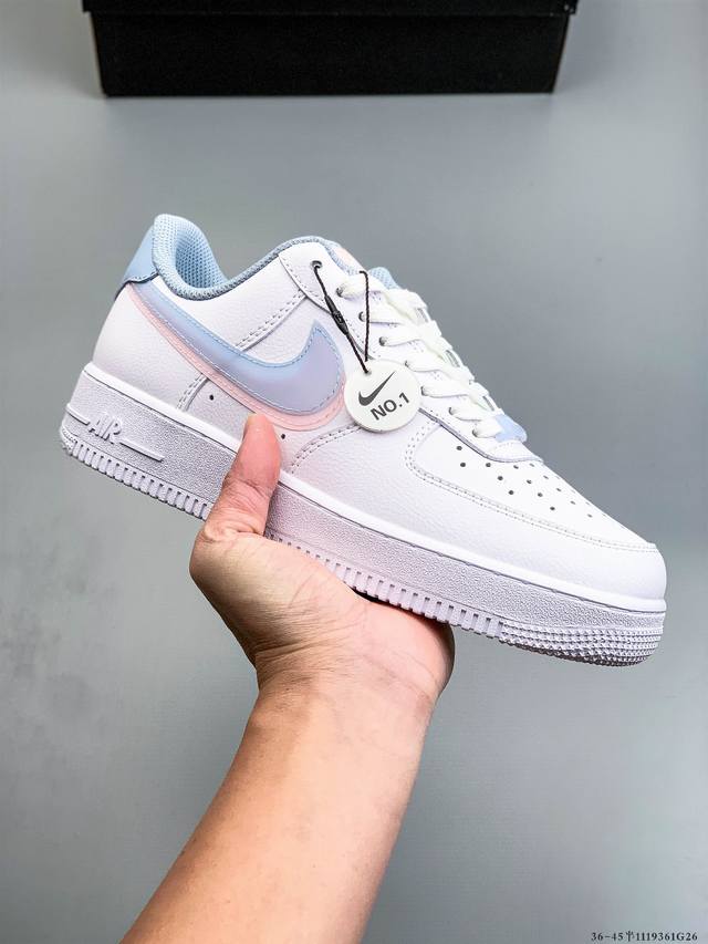 Authentic label on second-layer! Nike Air Force 1 Low, classic and versatile cas