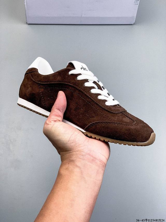 Alo Yoga Sunset Genuine Leather Casual German Training Shoes Women's 2025 New St