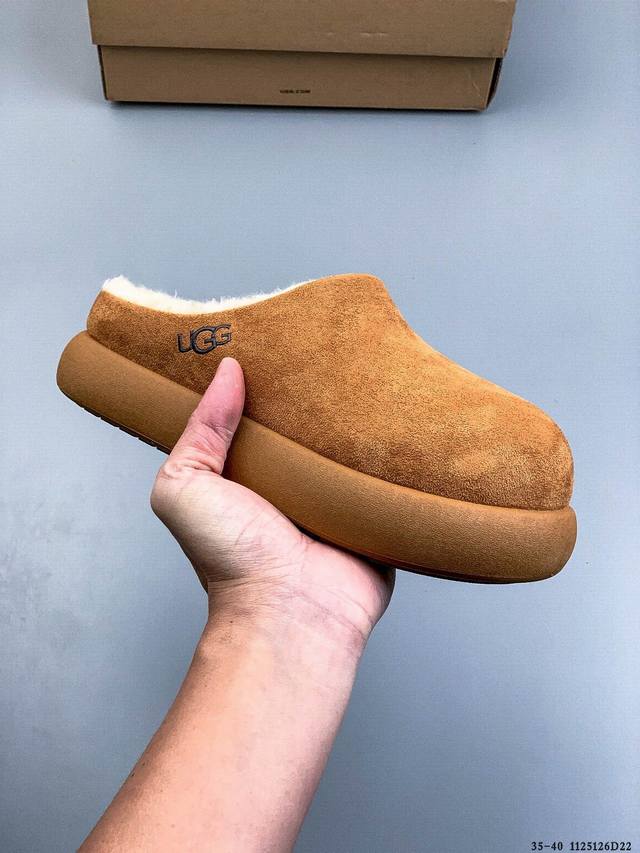 Ugg 2025 New Style Slip-on Soft-soled Warm Cotton Shoes Casual Furry Loafers 112