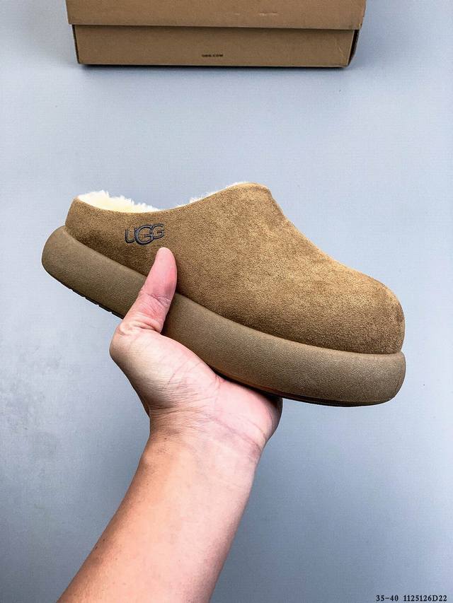 Ugg 2025 New Style Slip-on Soft-soled Warm Cotton Shoes Casual Furry Loafers 112
