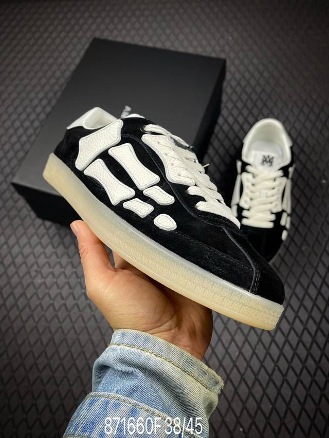 FAmiri Skeleton High Shoes This simple yet stylish shoe is suitable for various