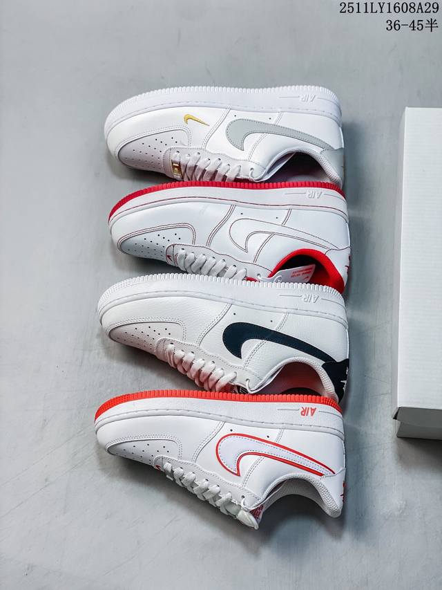 Long-term restock Nike Air Force 1 Low, G-Dragon style, white and black, low-top