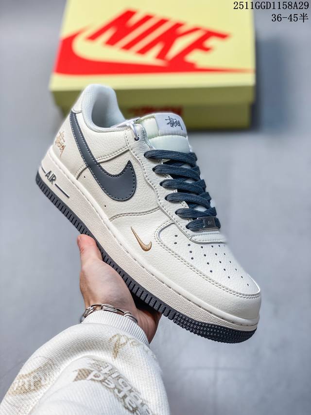 Limited Overseas Release! Factory Grade Nike Air Force 1 '07 Low "Stusic Collabo