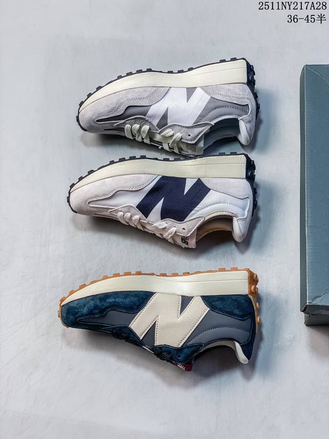 Authentic New Balance 327 series retro casual running shoes. Featuring a purer r