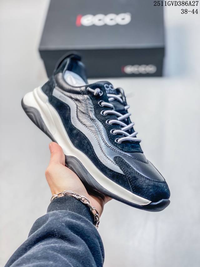 Ecco Men's Shoes - Versatile Casual Chunk Shoes - Soft and Cool Size 8 Series Sp