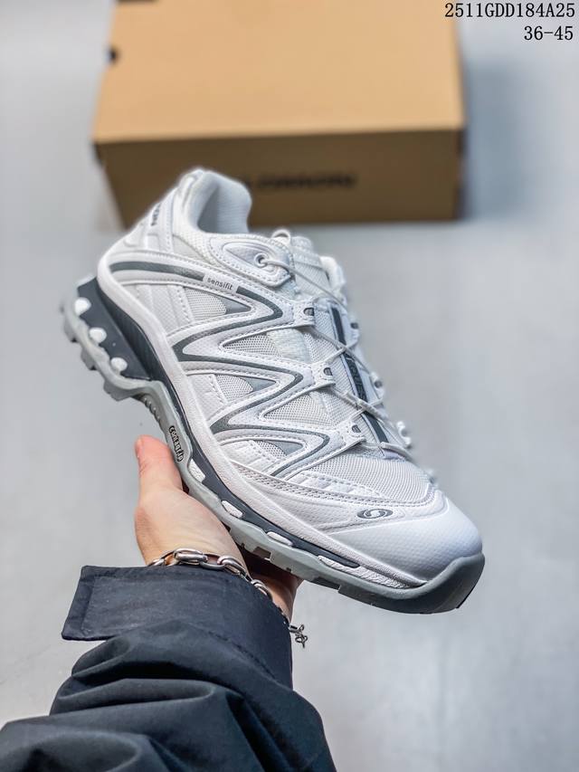 Salomon Xa pro XT-6 outdoor trail running shoes. The upper features Sensifit tec