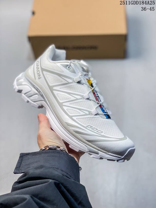 Salomon Xa pro XT-6 outdoor trail running shoes. The upper features Sensifit tec