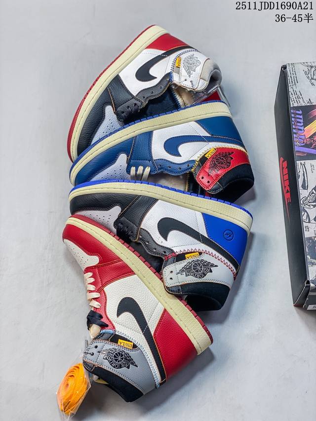 Aj1 High-Top Un36-45, First Layer Patchwork, Available for 120 Yuan, Collaborati