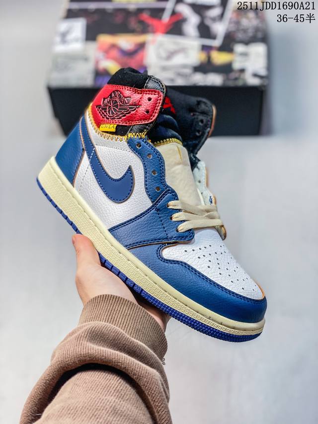 Aj1 High-Top Un36-45, First Layer Patchwork, Available for 120 Yuan, Collaborati