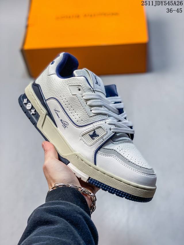 36-45 Drawer Box Louis Vuitton Lv Louis Vuitton sneakers Lv basketball shoes sty