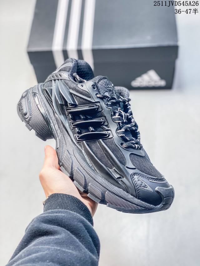 36-47 Half Size Adidas Retro White Orange Black Dad Shoes Thick Sole Height Incr