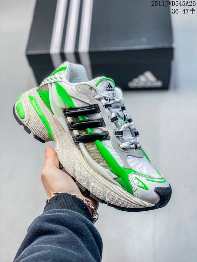 36-47 Half Size Adidas Retro White Orange Black Dad Shoes Thick Sole Height Incr