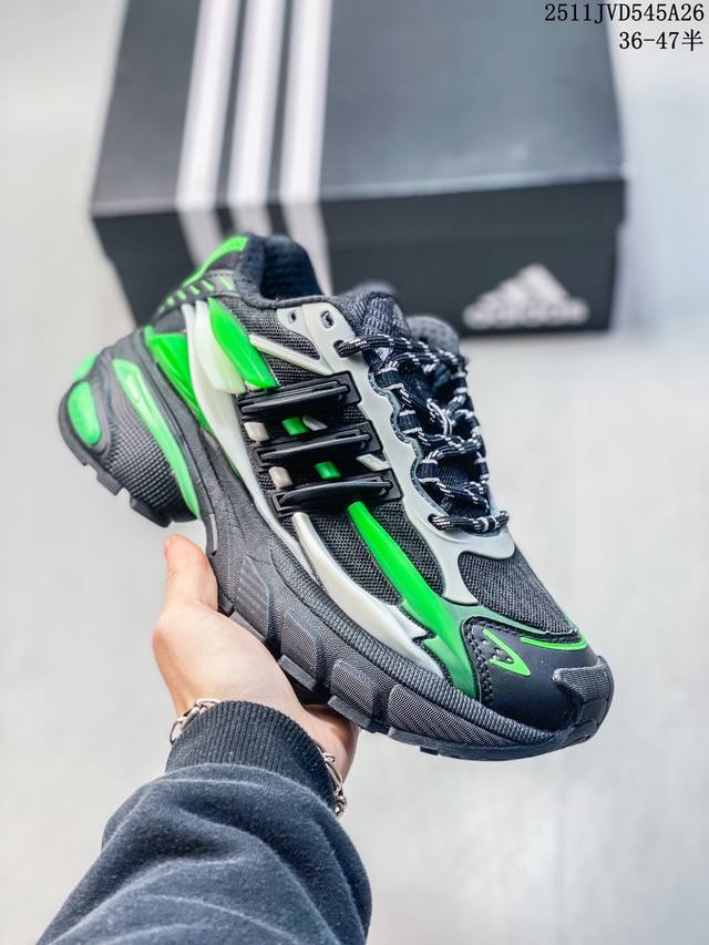 36-47 Half Size Adidas Retro White Orange Black Dad Shoes Thick Sole Height Incr