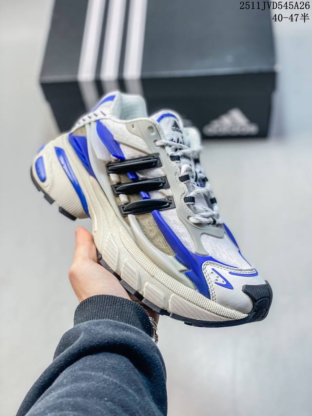 36-47 Half Size Adidas Retro White Orange Black Dad Shoes Thick Sole Height Incr