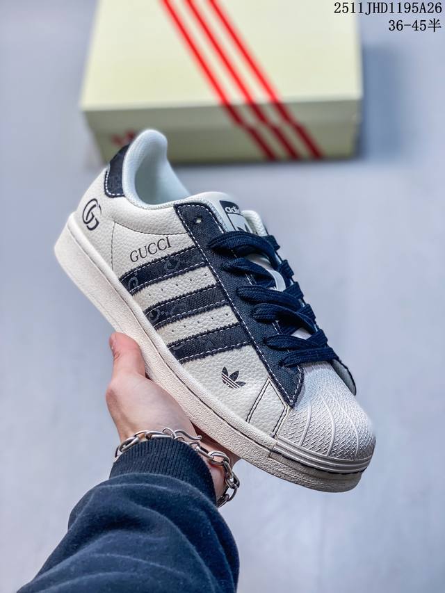 Pure Original Clot X Ad Originals Superstar "Gold Label" # Shell Toe LV Collabo