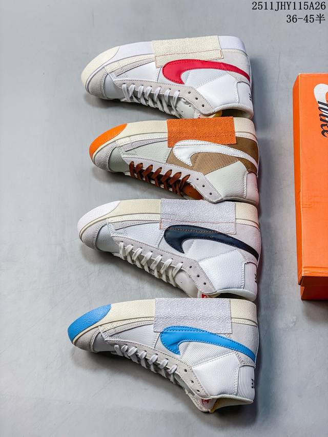 Nike Blazer Mid Pro Club Classic Versatile Mid-Top Blazer Casual Sports Sneakers