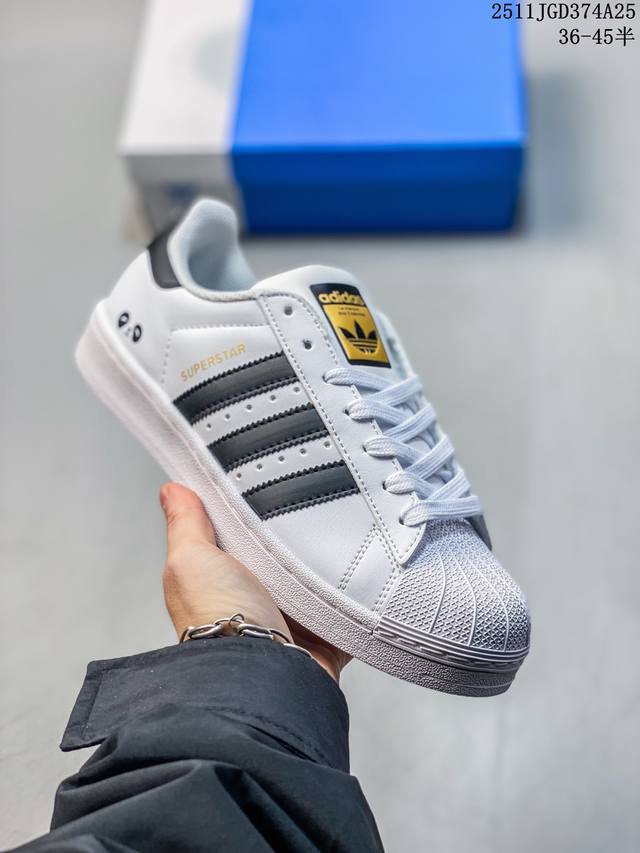 Adidas Originals Superstar Classic Shell Toe DIY Custom Series Low-Top Versatile