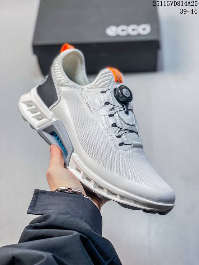 Ecco Golf Sneakers Men's Shoes, Walking Leather Shoes, Non-slip Running Shoes, W