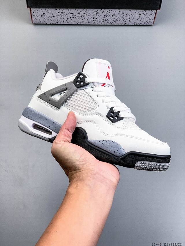 Genuine Grade! Air Jordan 4 AJ4 Mid-Top Retro Casual Sports Basketball Shoes. Ad