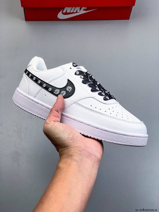 Nike Court Vision Low Leather Casual Sneakers 1129126L26 DDD