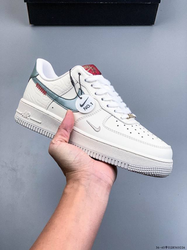 Authentic label on second-layer! Nike Air Force 1 Low, classic and versatile cas