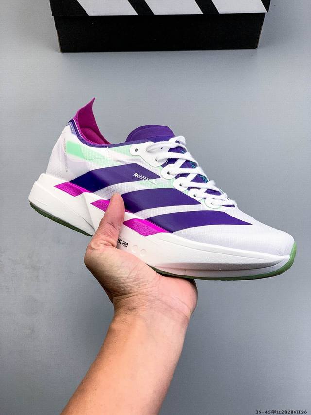 Adidas Adizero Adios Pro 4 Marathon Flywire Jacquard Lightweight Breathable Casu