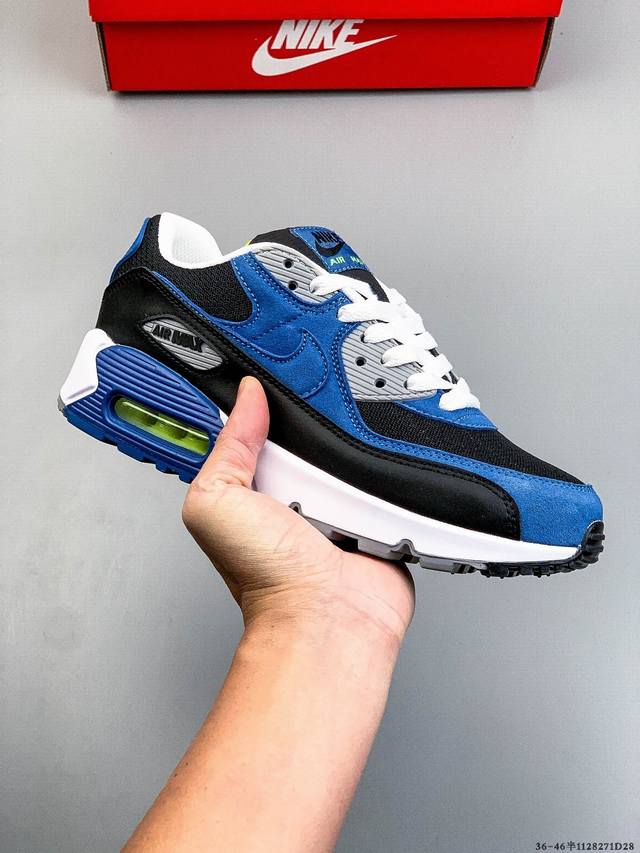 Company Grade! Nike Wmns Nike Air Max 90 Oreo Half-length Air Cushion Full Leath