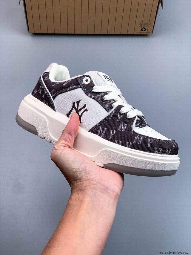 Company Grade! Mlb Chunky Liner Fleece-Lined Platform Casual Running Shoes, Ny P