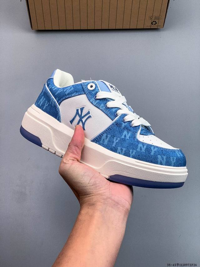 Company Grade! Mlb Chunky Liner Fleece-Lined Thick-Soled Casual Running Shoes, N