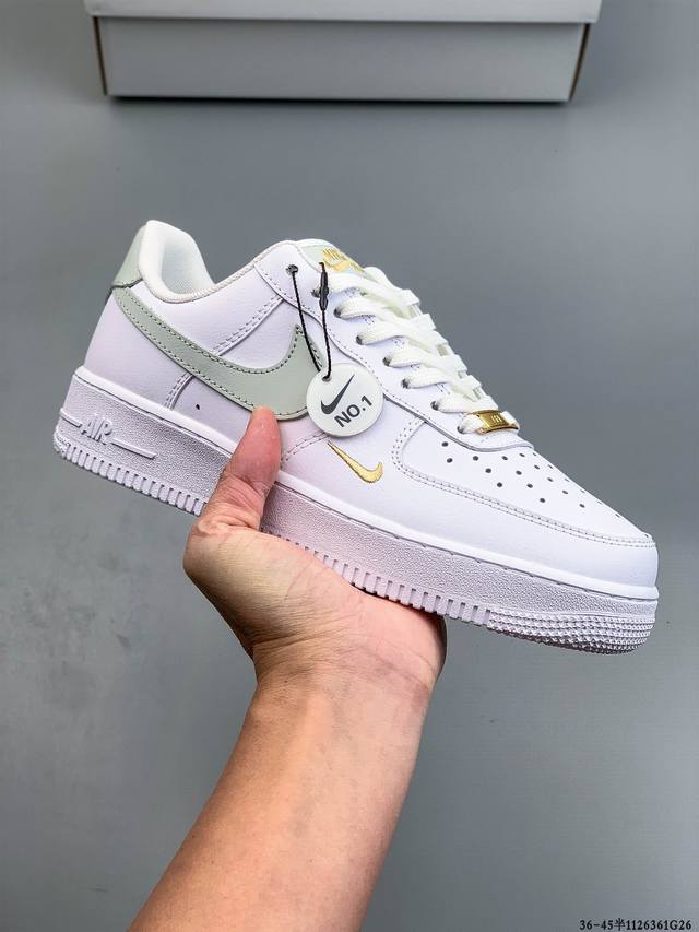 Authentic label on second-layer! Nike Air Force 1 Low, classic and versatile cas