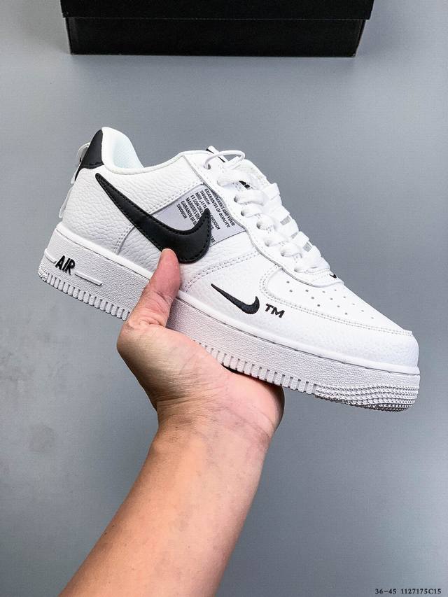 Authentic label on second-layer! Nike Air Force 1 Low, classic and versatile cas