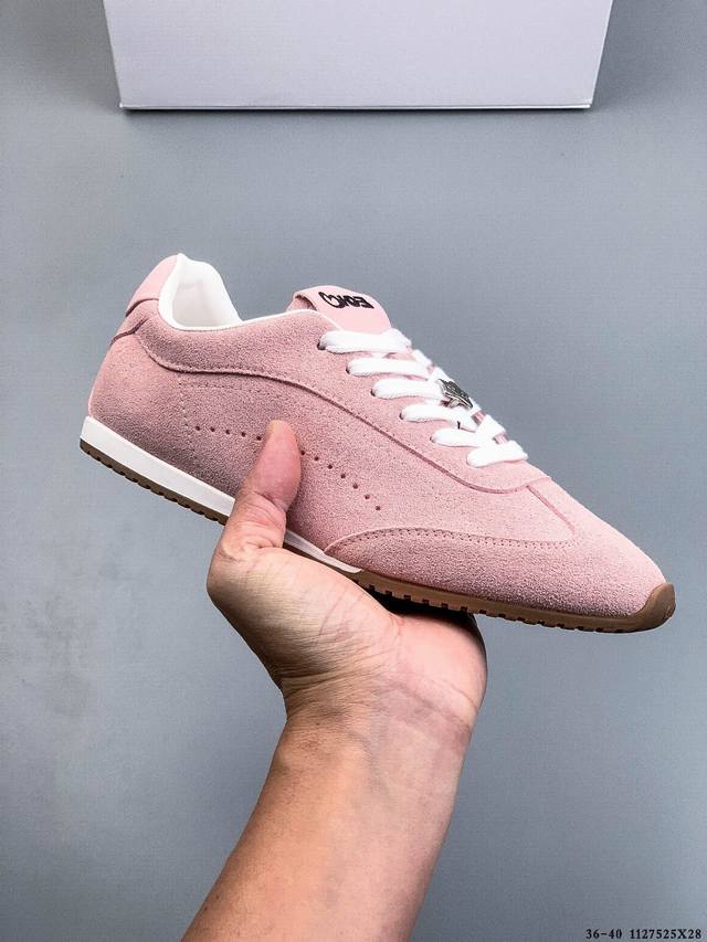 Alo Yoga Sunset Genuine Leather Casual German Training Shoes Women's 2025 New St