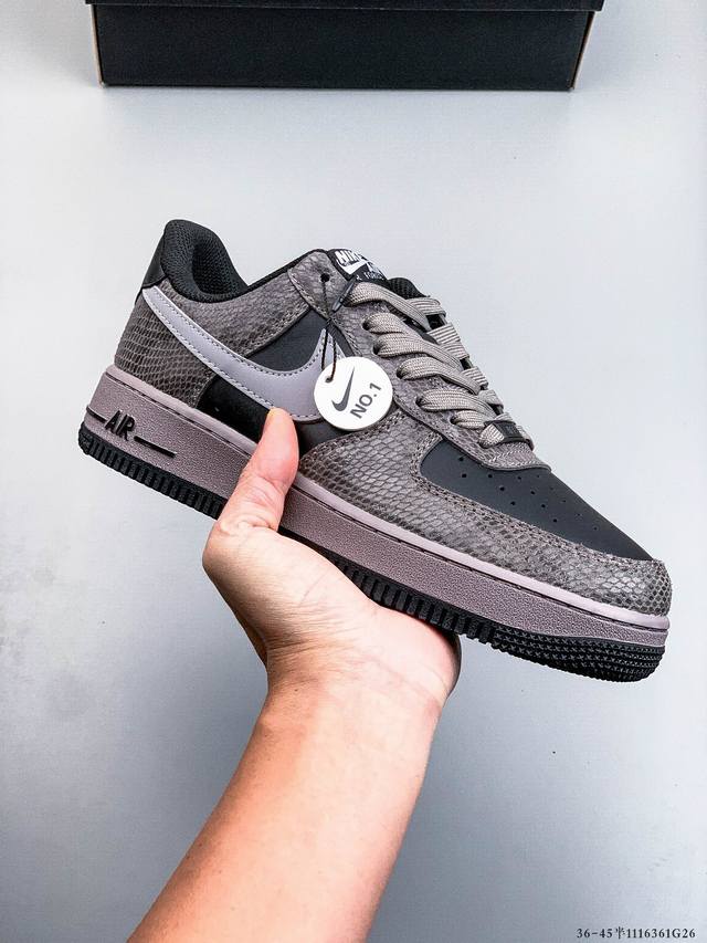 Company Grade! Nike Air Force 1 Low Classic Casual Sneakers 1116361G26 DDD