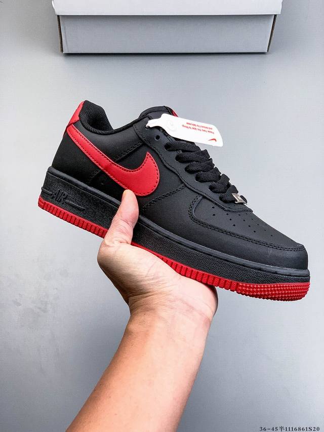 Authentic label on second-layer! Nike Air Force 1 Low, classic and versatile cas