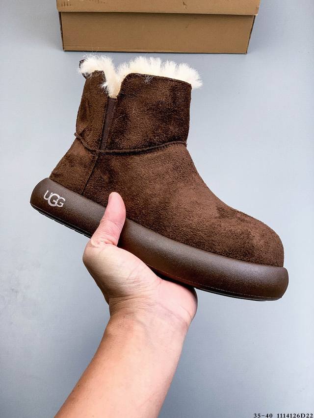 Ugg 2025 New Style Slip-on Soft-soled Warm Cotton Shoes Casual Furry Loafers 111