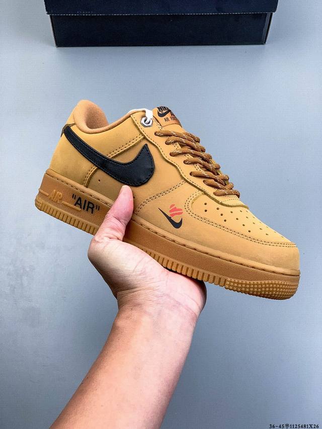 Authentic label on second-layer! Nike Air Force 1 Low, classic and versatile cas