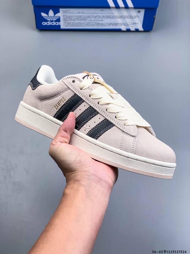 Authentic label, half size! Adidas Originals Campus 80s Classic Retro Low-Top Ve