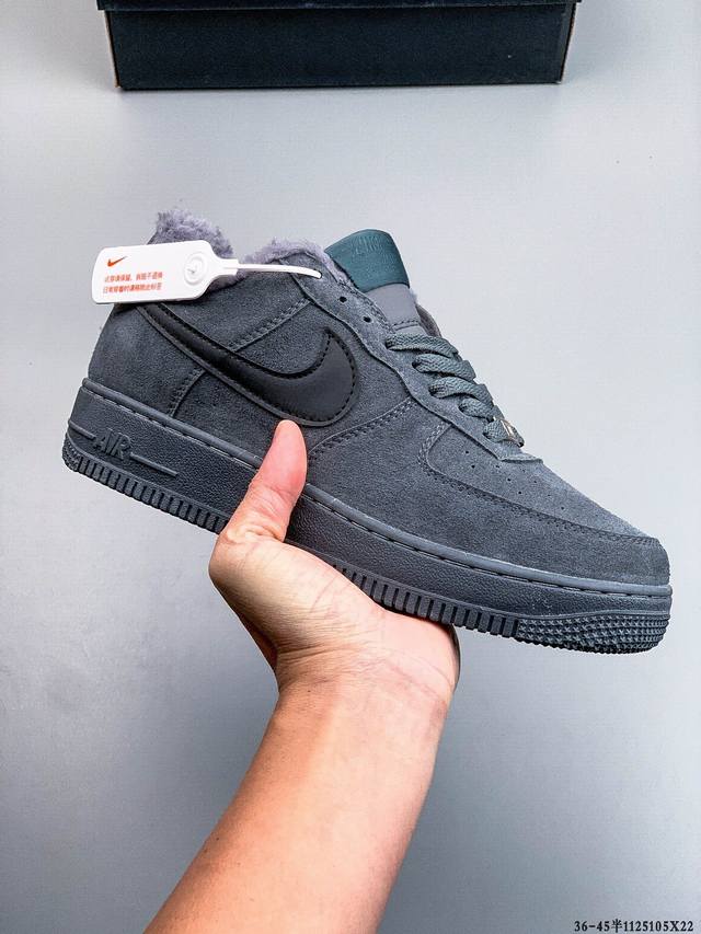Authentic label on second-layer! Nike Air Force 1 Low, fleece-lined, classic, ve